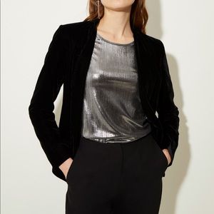 Cherrykoko Black Velvet Blazer